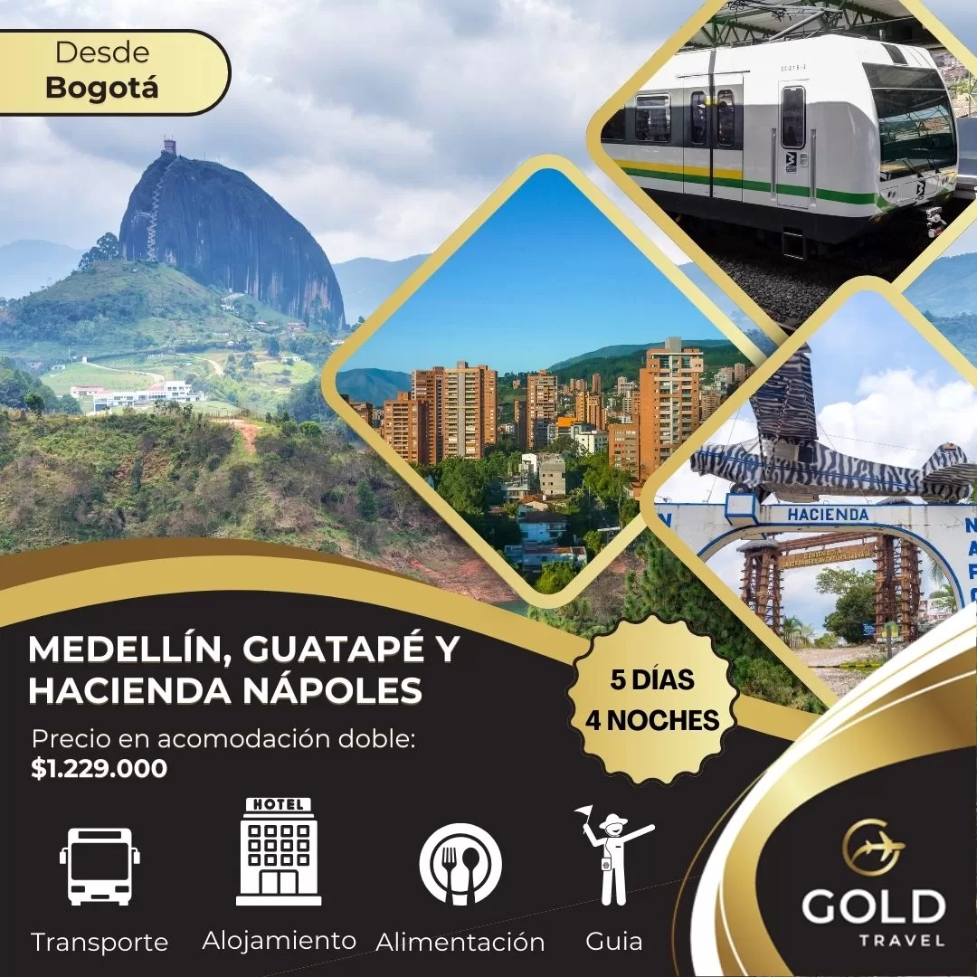 Tour Medellín, Guatapé y Hacienda Nápoles